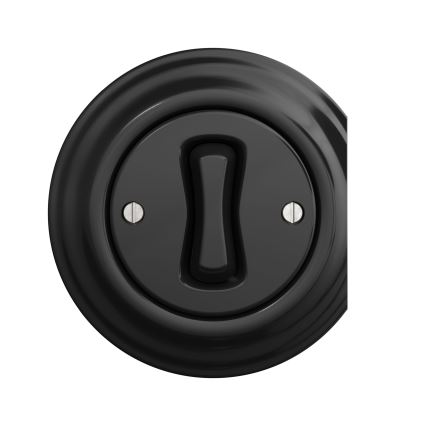 Kliklap - Interruttore a pulsante vintage nero