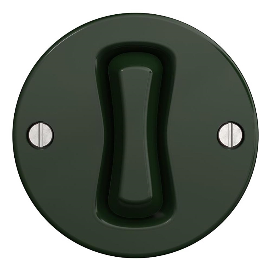 Kliklap - Interruttore a pulsante vintage verde