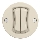 Kliklap - Interruttore multiplo stile retrò senza cornice n. 5 beige
