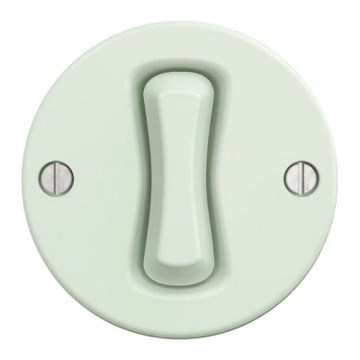 Kliklap - Interruttore retrò per scale senza placca n. 6 verde menta