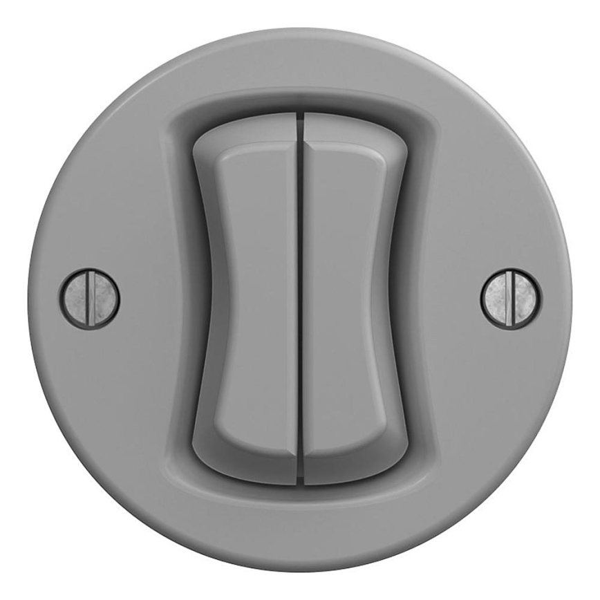 Kliklap - Interruttore seriale vintage n.5 grigio