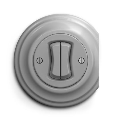 Kliklap - Interruttore seriale vintage n.5 grigio