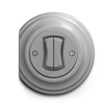 Kliklap - Interruttore seriale vintage n.5 grigio