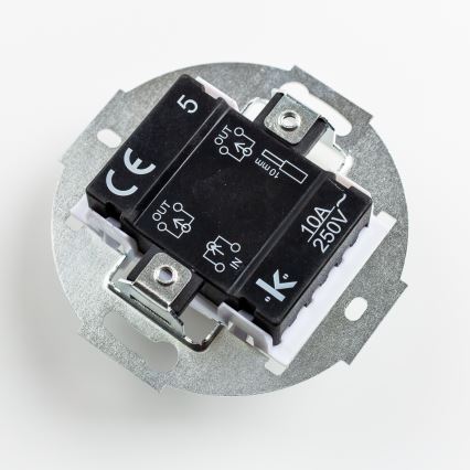 Kliklap - Interruttore serie retrò con cornice n. 5, verde