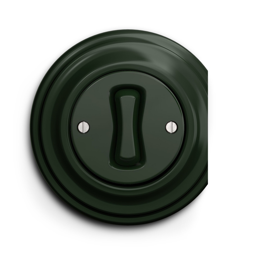 Kliklap - Interruttore unipolare vintage no 1 verde