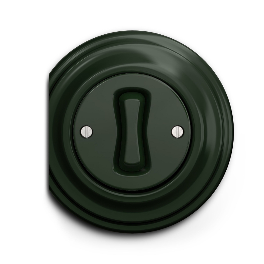 Kliklap - Interruttore unipolare vintage no 1 verde