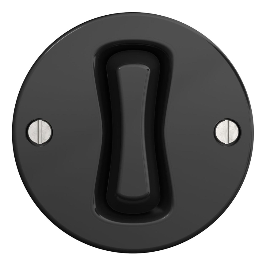Kliklap - Interruttore vintage per scale no 6 nero