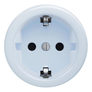 Kliklap - Presa a muro retrò SCHUKO 230V/16A senza placca, blu