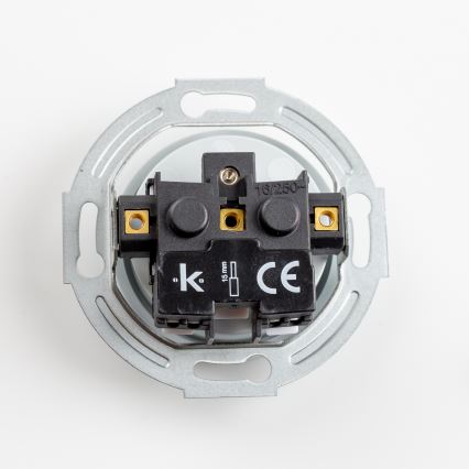 Kliklap - Presa a parete domestica retrò senza placca 230V grigia