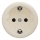 Kliklap - Presa da parete in stile retrò senza cornice SCHUKO 230V/16A beige