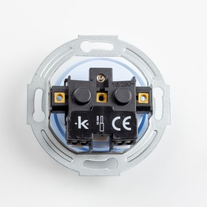 Kliklap - Presa da parete retrò con cornice 230V, blu