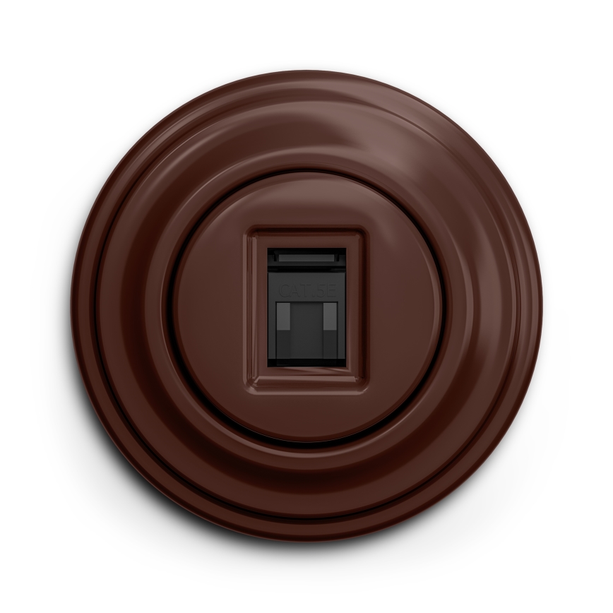 Kliklap - Presa dati in stile retrò con cornice marrone