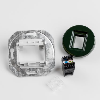 Kliklap - Presa dati retrò con placca verde