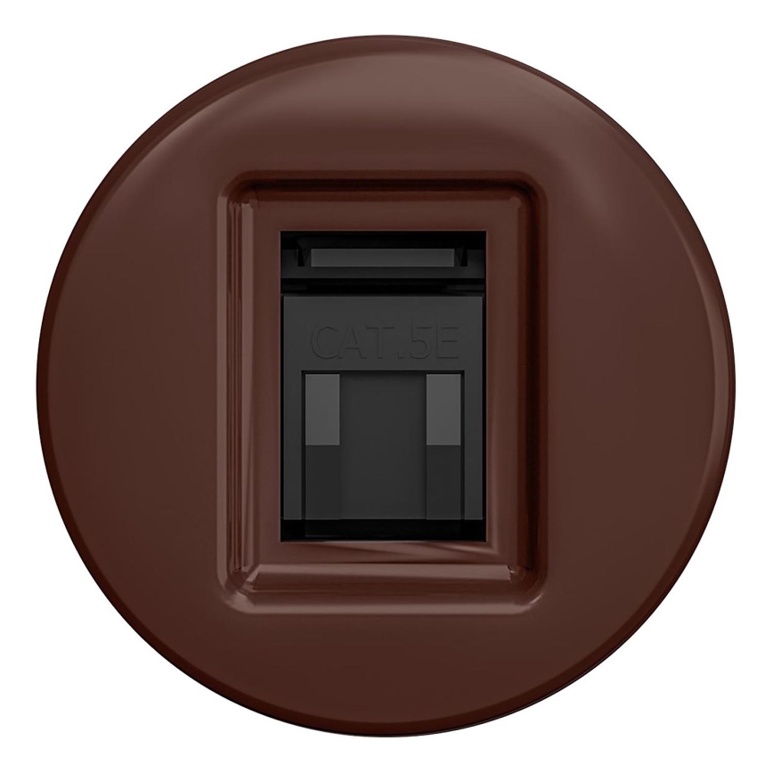 Kliklap - Presa dati vintage senza cornice marrone