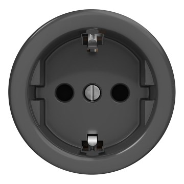 Kliklap - Presa domestica in stile retrò senza cornice SCHUKO 230V/16A antracite