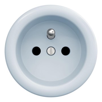 Kliklap - Presa domestica retrò senza cornice 230 V blu