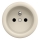 Kliklap - Presa elettrica domestica in stile retrò senza cornice 230V beige