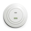 Kliklap - Presa USB retrò A+C con cornice, bianco neve