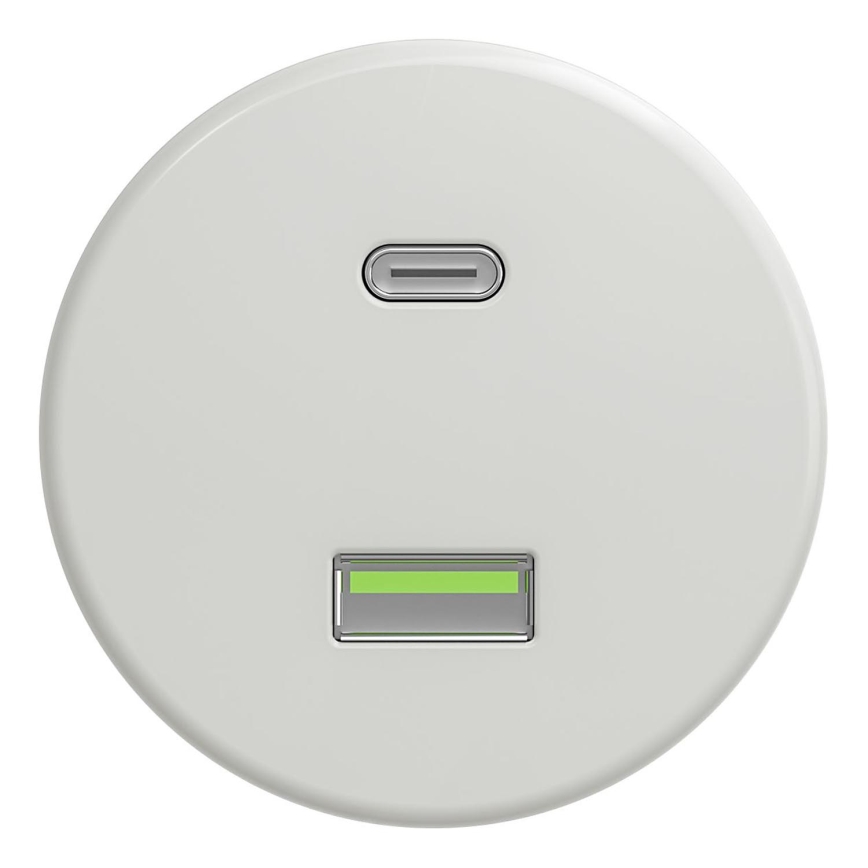Kliklap - Presa USB vintage A+C bianco