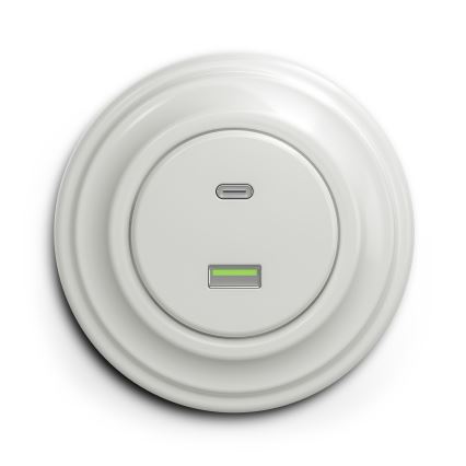 Kliklap - Presa USB vintage A+C bianco