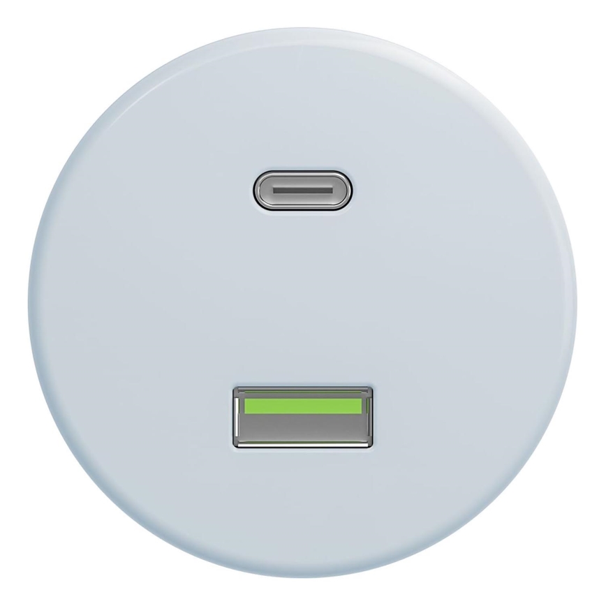 Kliklap - Presa USB vintage A+C blu
