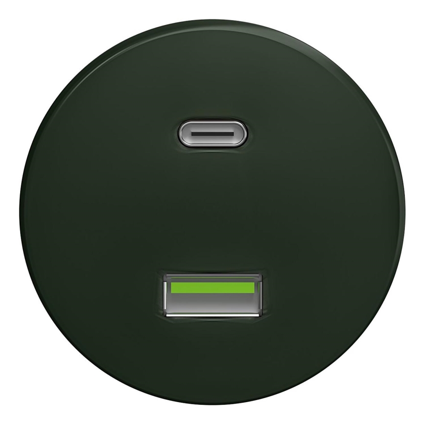 Kliklap - Presa USB vintage A+C verde