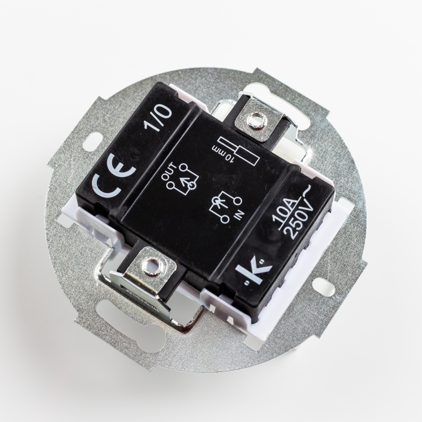 Kliklap - Pulsante retrò senza cornice marrone