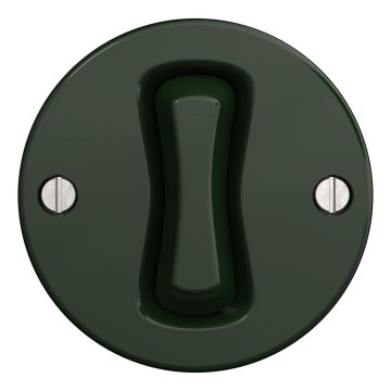 Kliklap - Pulsante retrò senza cornice, verde