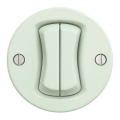 Kliklap - Retrò doppio interruttore a due vie per scale senza cornice n. 6+6 verde menta