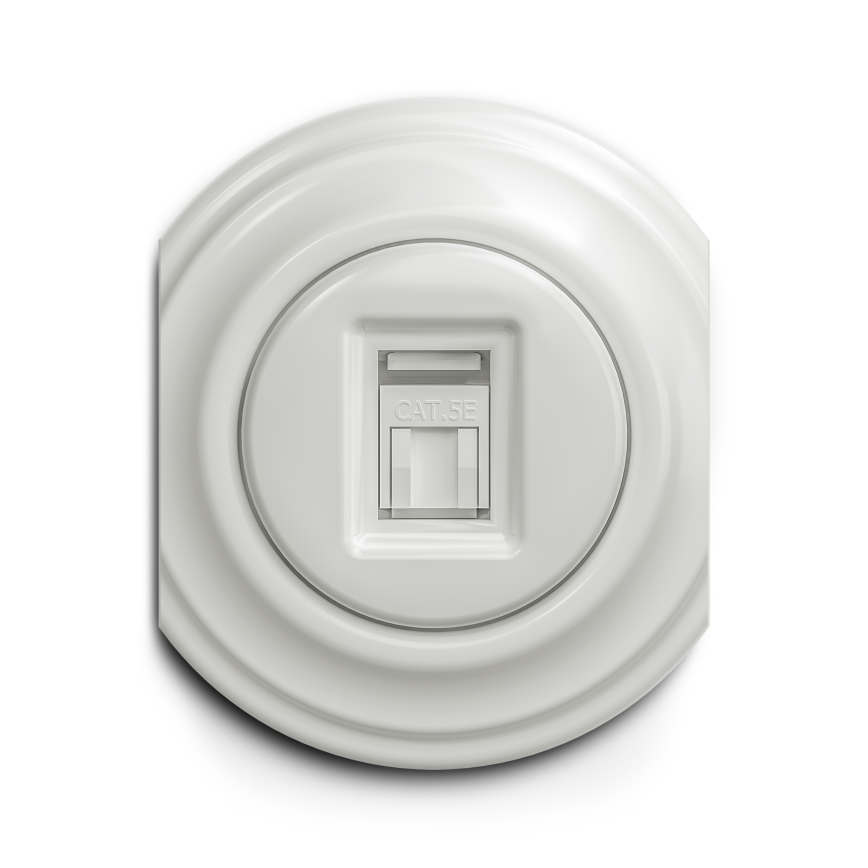 Kliklap - Vintage cornice centrale bianco