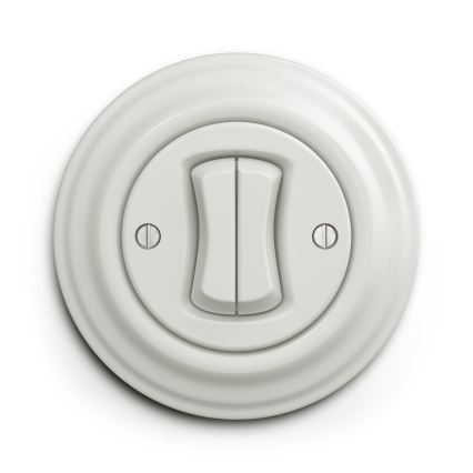 Kliklap - Vintage cornice semplice bianco
