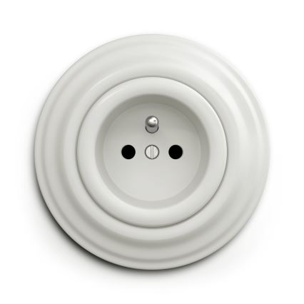 Kliklap - Vintage cornice semplice bianco