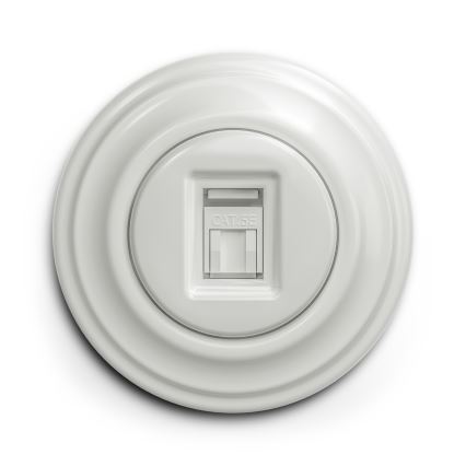 Kliklap - Vintage cornice semplice bianco