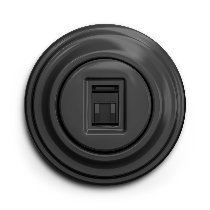 Kliklap - Vintage cornice semplice nero