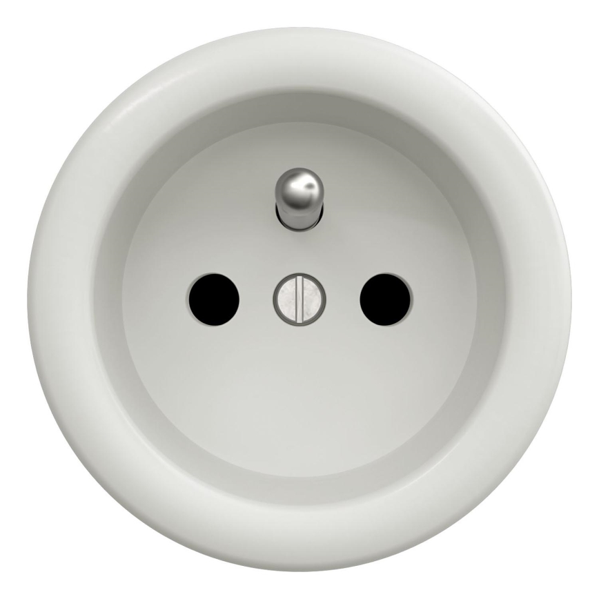 Kliklap - Vintage presa 230V bianco