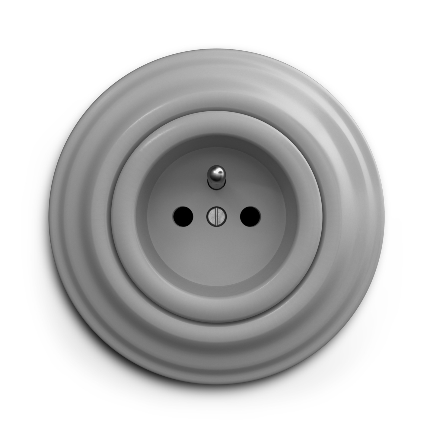 Kliklap - Vintage presa 230V grigio