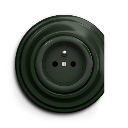 Kliklap - Vintage presa 230V verde