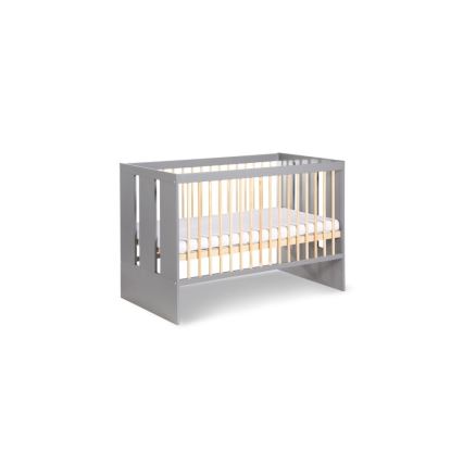 KLUPŚ - Lettino per bambini con barriera PAULINE 120x60 cm pino/grigio