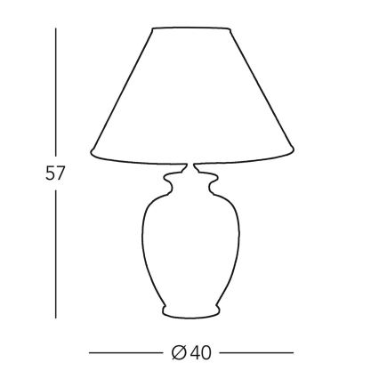 Kolarz 0014.71 - Lampada da tavolo GIARDINO 1xE27/100W/230V diametro 40 cm