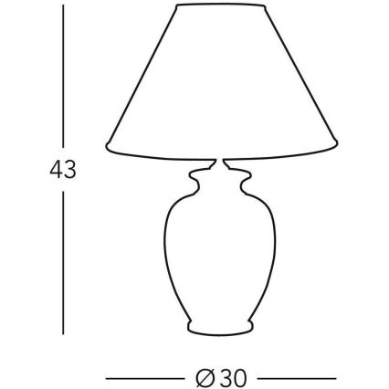 Kolarz 0014.73.6 - Lampada da tavolo TLAVORIO 1xE27/100W/230V