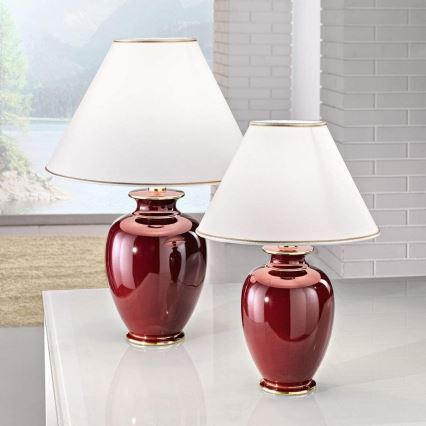 Kolarz 0014.73.7 - Lampada da tavolo BORDEAUX 1xE27/100W/230V