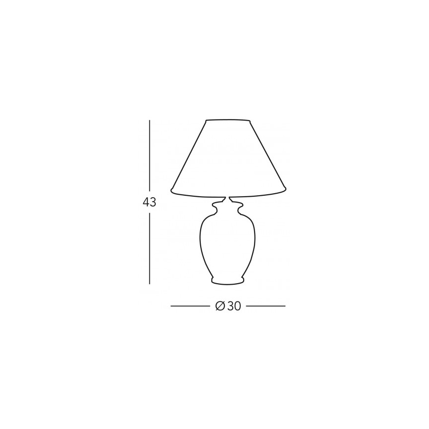 Kolarz 0014.73.7 - Lampada da tavolo BORDEAUX 1xE27/100W/230V