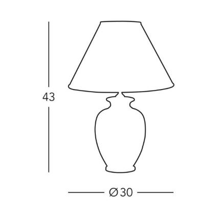 Kolarz 0014.73 - Lampada da tavolo GIARDINO 1xE27/100W/230V