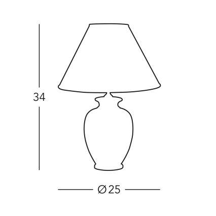 Kolarz 0014.73S - Lampada da tavolo GIARDINO 1xE27/60W/230V