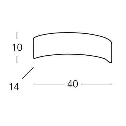 Kolarz 0291.61 - Applique ARCO 1xG9/48W/230V