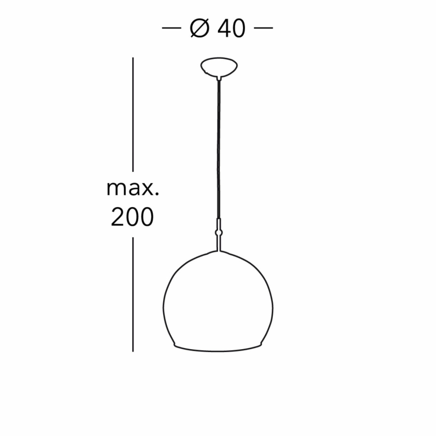 Kolarz 0392.31L.3.Aq.Ch - Lampadario a sospensione con filo LUNA 1xE27/60W/230V 24K oro