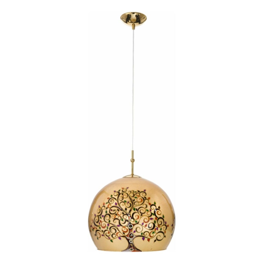 Kolarz 0392.31M.3.Al.Mu - Lampadario a sospensione con filo LUNA 1xE27/60W/230V 24K oro