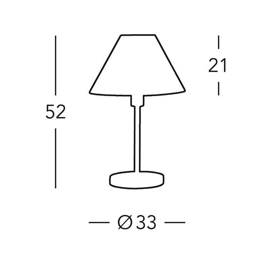 Kolarz 264.70.6 - Lampada da tavolo HILTON 1xE27/60W/230V
