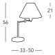 Kolarz 264.71.7 - Lampada da tavolo HILTON 1xE27/60W/230V