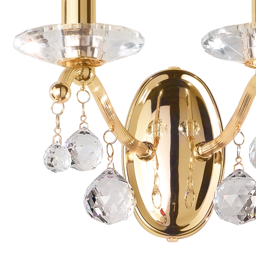 Kolarz 3234.62.3.KoT - Applique in cristallo CARMEN 2xE14/60W/230V oro 24K